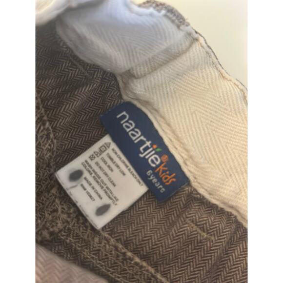 Naartjie Herringbone Roll Cuff Pants - Boys Size 6 - Picture 6 of 9